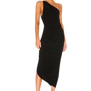 NORMA KAMALI DIANA GOWN BLACK NWT‎ SIZE L